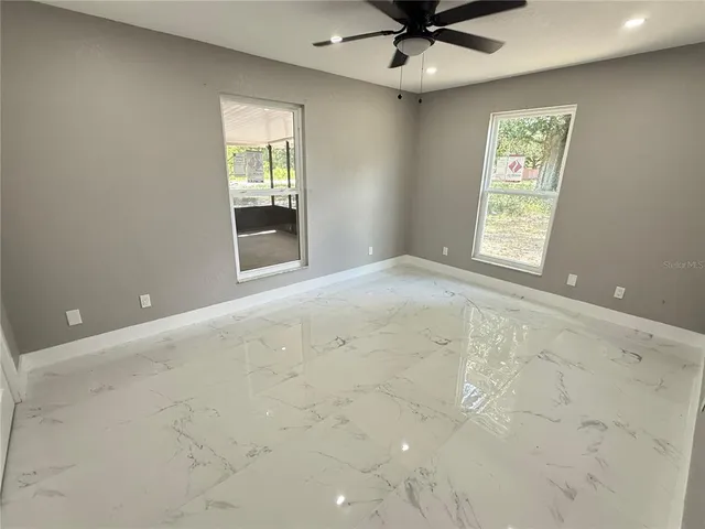 a view of an empty room