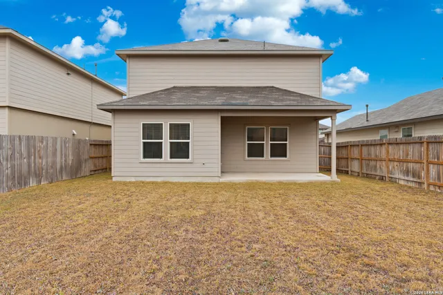 a house with white door
