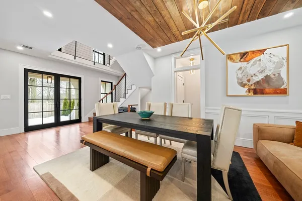 a view of a livingroom with furniture and window
