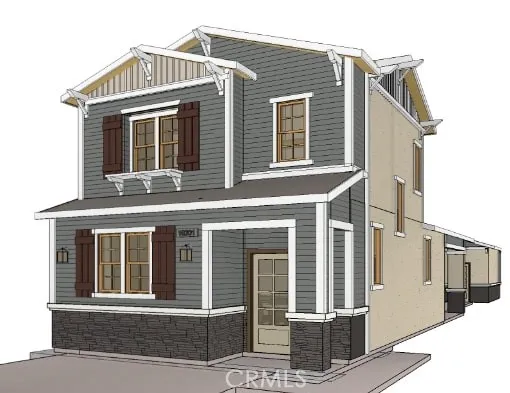 a front view of a house with glass windows