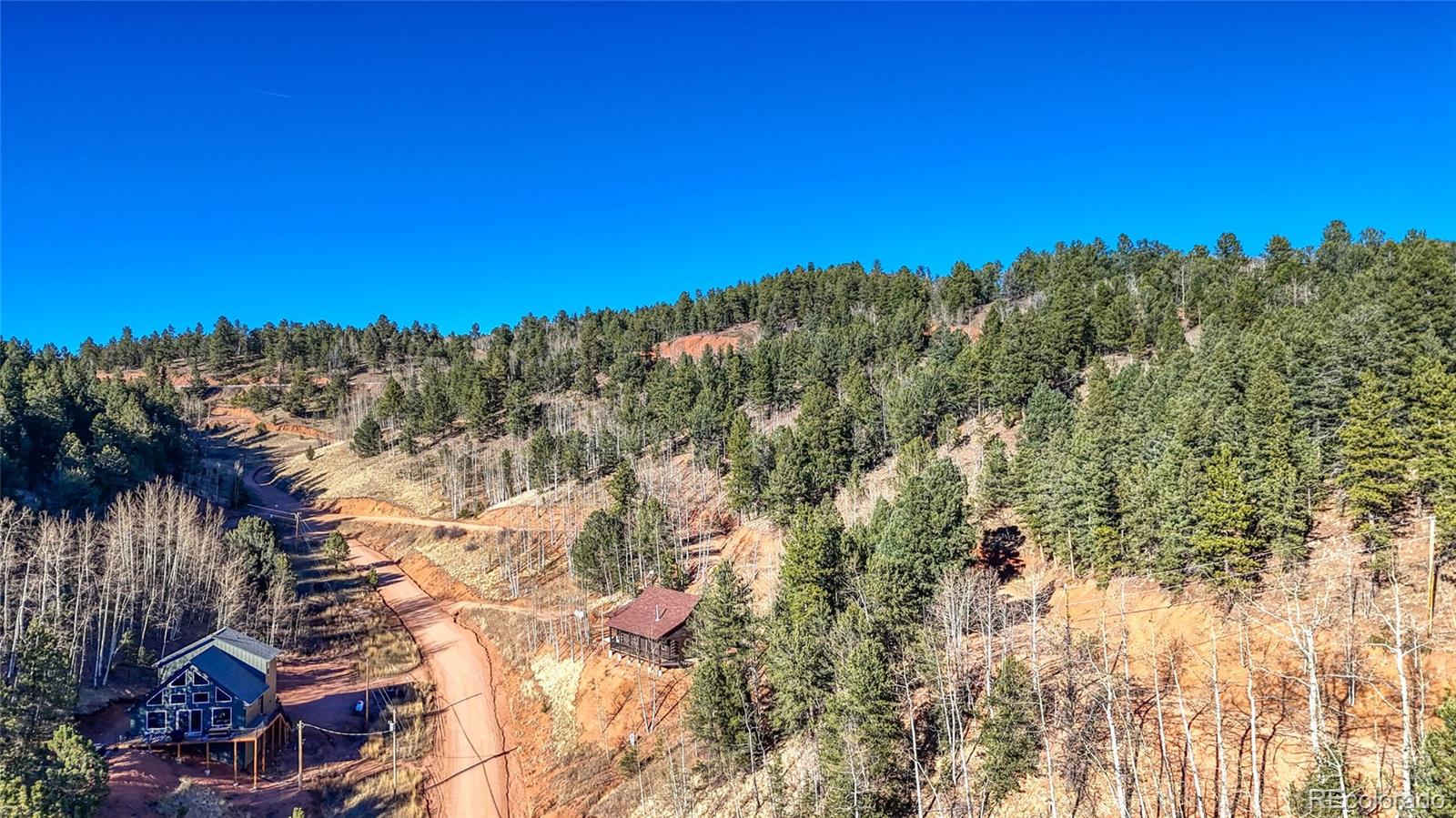 80 Beaver Pond Road Divide, CO 80814 - Photo 21 of 27 a view of a city with lush green forest