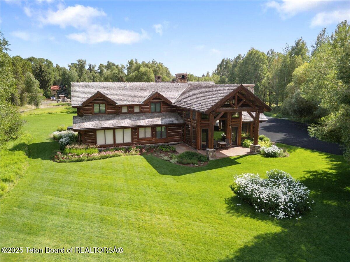 3932 Linn Ranch Road Wilson, WY 83014 - Photo 78 of 78 Drone View from North