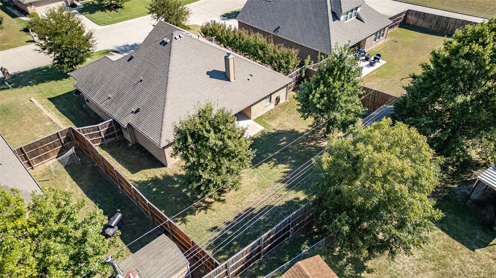 409 Corriente Trail Azle, TX 76020 - Photo 30 of 36 an aerial view of house with yard