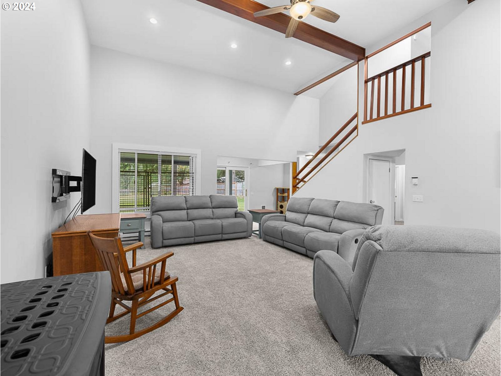 41851 Southeast Wildcat Mountain Drive Sandy, OR 97055 - Photo 10 of 44 a living room with furniture or couch and a wooden floor