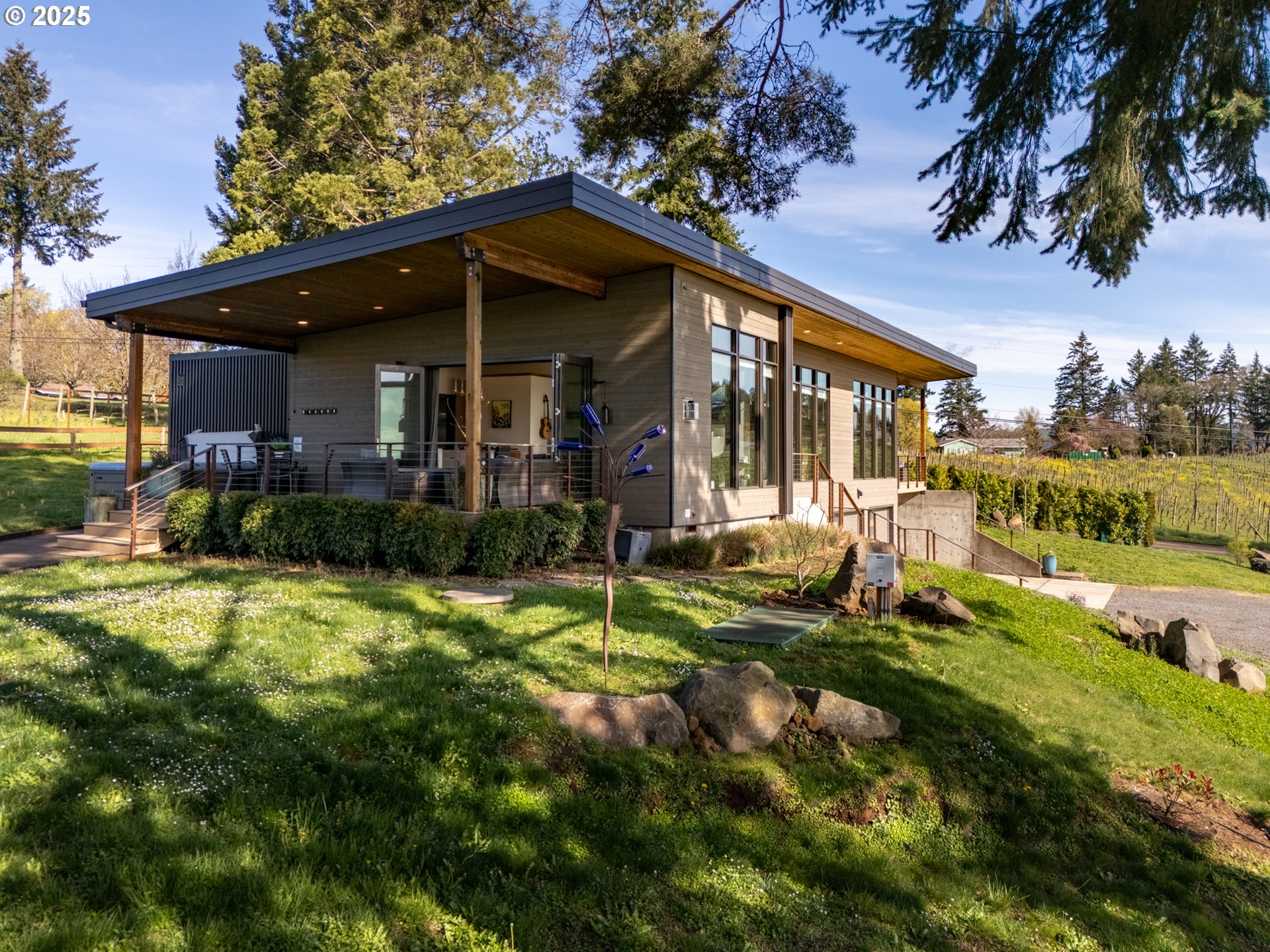 8331 Northeast Worden Hill Road Dundee, OR 97115 - Photo 37 of 48 a view of a house with backyard and sitting area