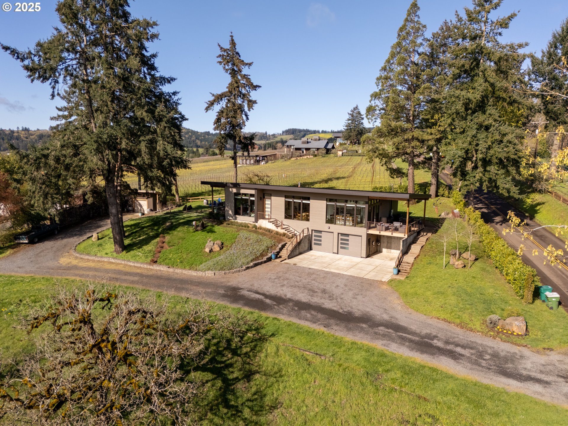 8331 Northeast Worden Hill Road Dundee, OR 97115 - Photo 45 of 48 a view of a house with a swimming pool