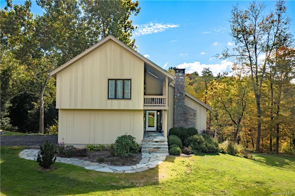 206 Quaker Hill Road Pawling, NY 12564 - Photo 2 of 36 View of front of property featuring a balcony and a front yard