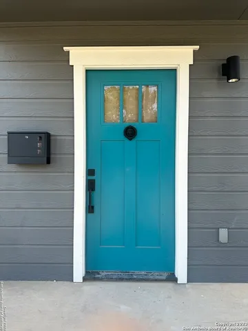 a front view of a house