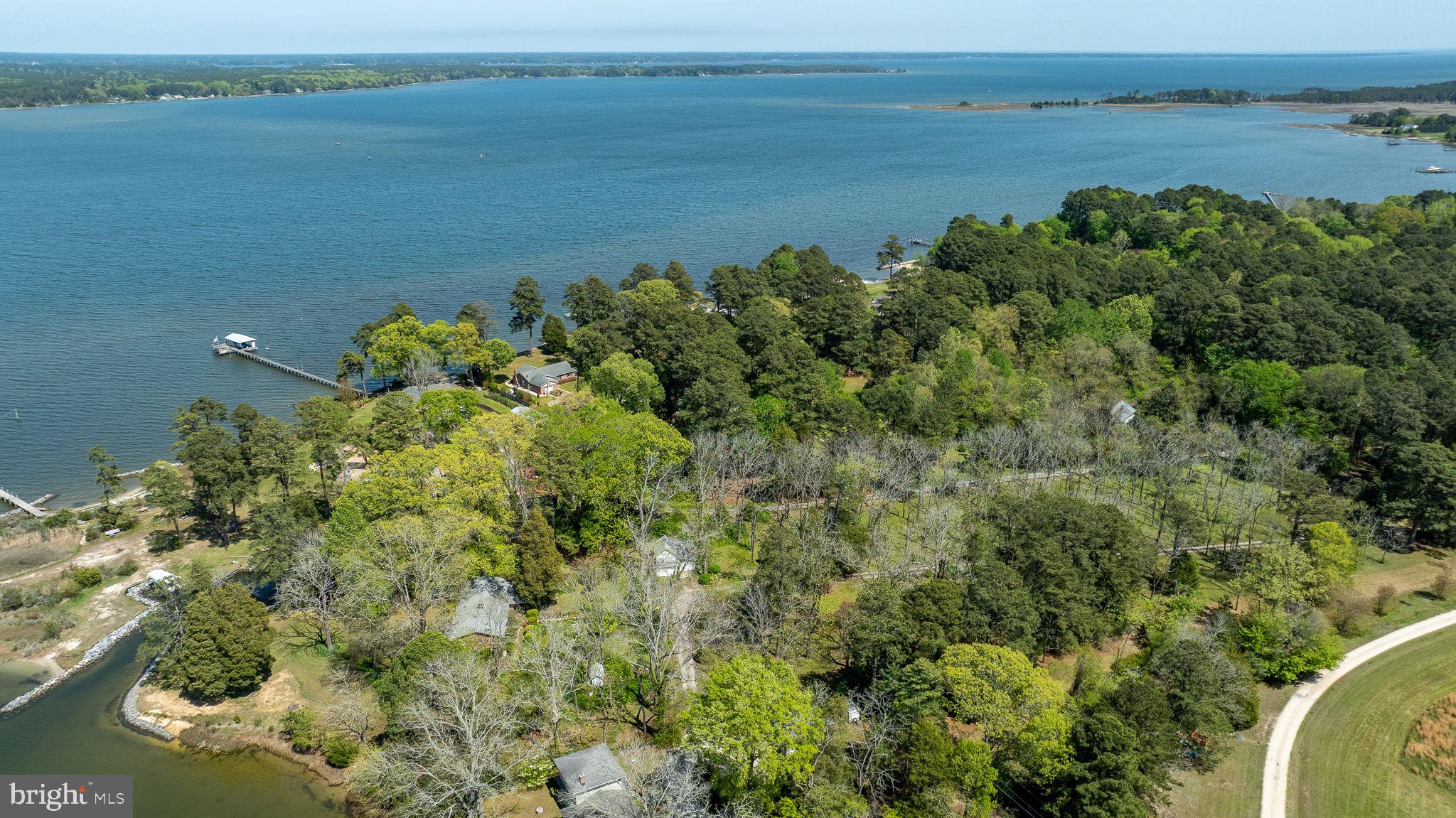 5556 Roanes Wharf Road Gloucester, VA 23061 - Photo 61 of 84 a view of a lake with a mountain in the background