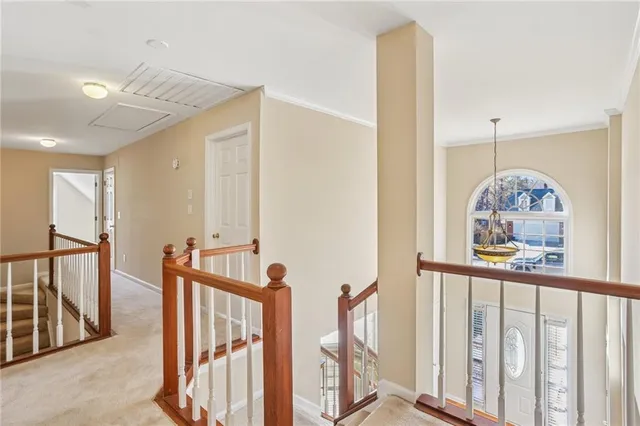 a view of front door and dining room