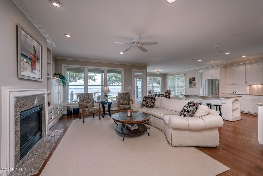 218 Sea Isle Point Atlantic Beach, NC 28512 - Photo 14 of 54 Spacious Living Area with Fireplace