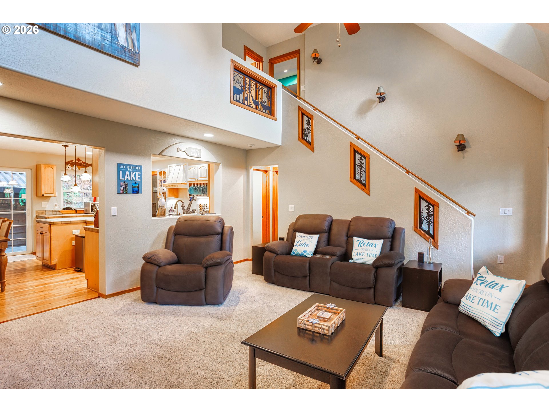 71381 Fishhawk Road Birkenfeld, OR 97016 - Photo 5 of 26 a living room with furniture and a flat screen tv