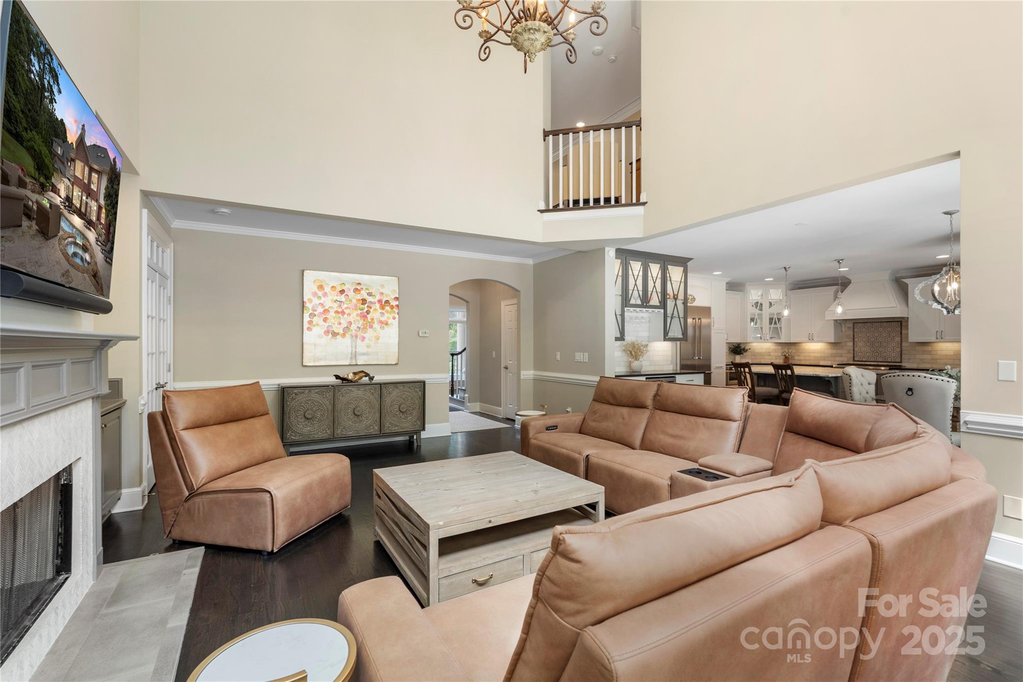 14654 Trading Path Way Charlotte, NC 28277 - Photo 13 of 48 a living room with furniture and a fireplace