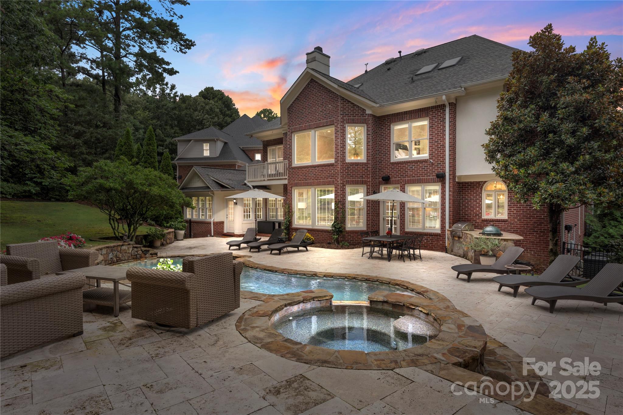 14654 Trading Path Way Charlotte, NC 28277 - Photo 2 of 48 a front view of a house with swimming pool and sitting area