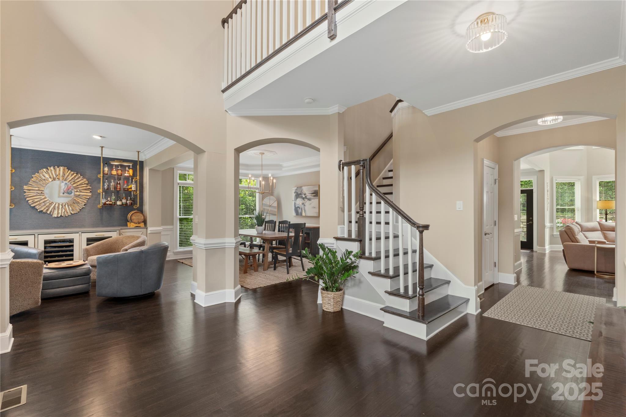 14654 Trading Path Way Charlotte, NC 28277 - Photo 6 of 48 a living room with fireplace furniture and a wooden floor