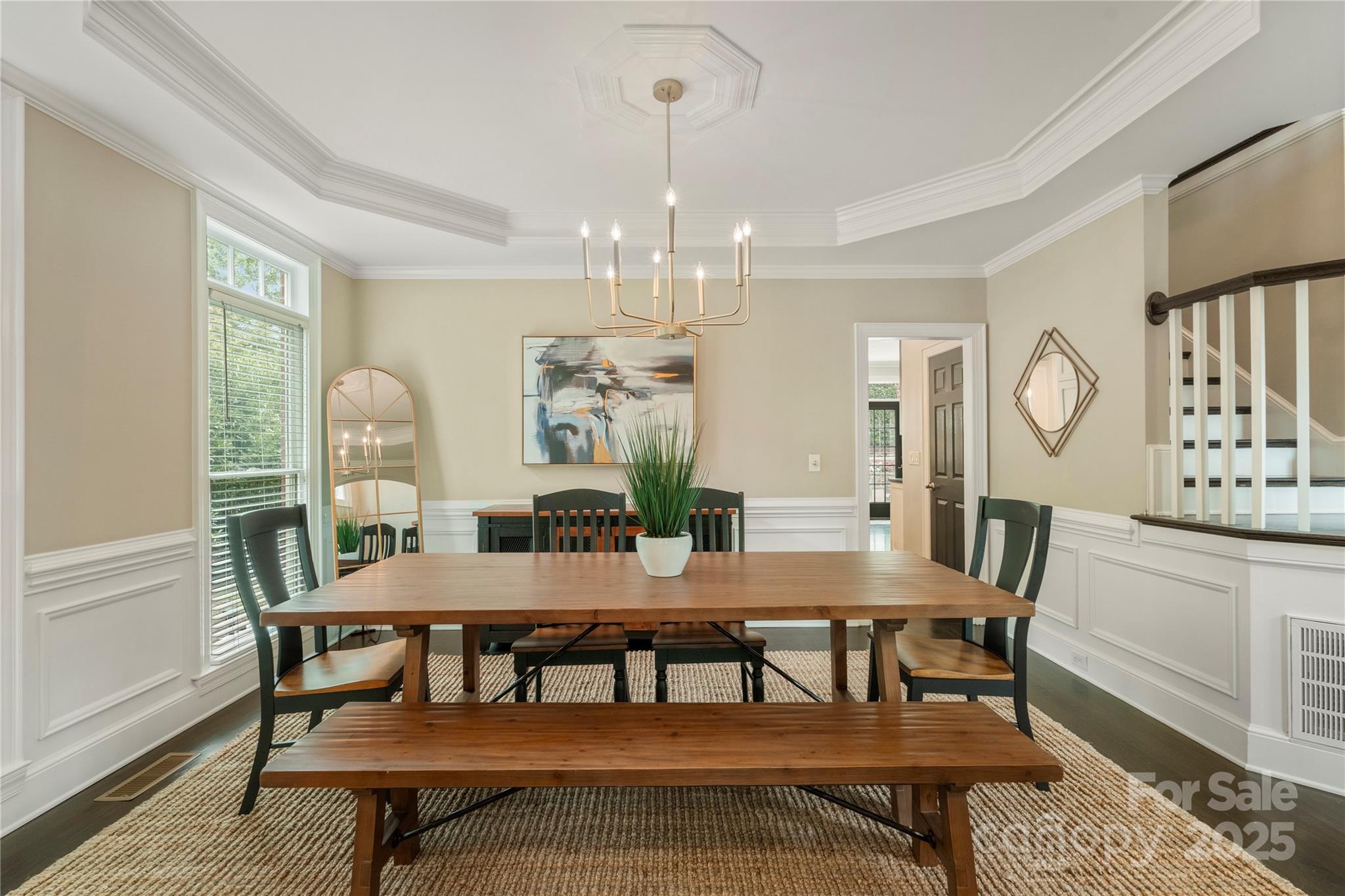 14654 Trading Path Way Charlotte, NC 28277 - Photo 10 of 48 a view of a dining room with furniture and wooden floor
