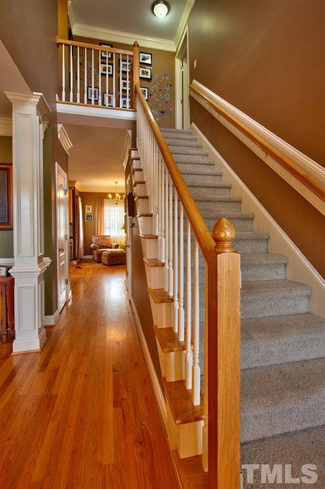 1021 Newburgh Circle Raleigh, NC 27603 - Photo 4 of 25 a view of an entryway with wooden floor