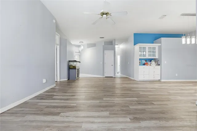 a view of an empty room