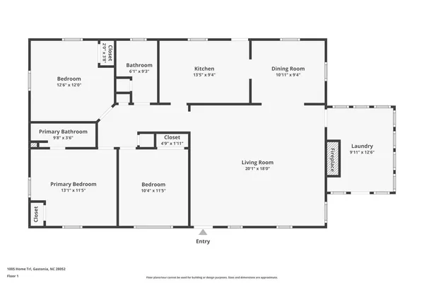 $1,800 | 1005 Home Trail, Gastonia, NC 28052