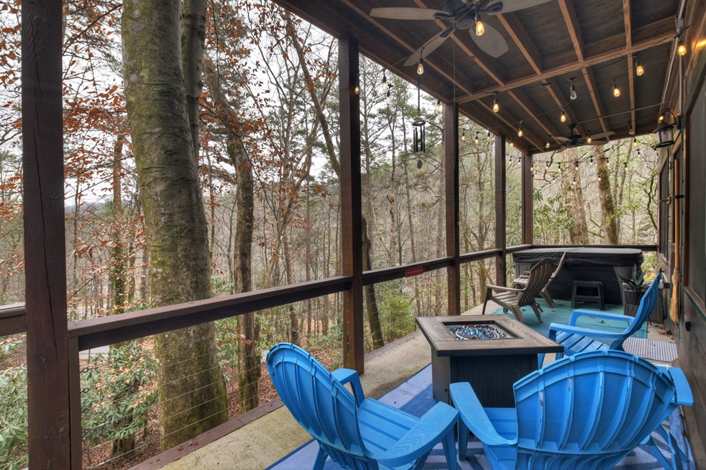 488 Joann Sisson Road Blue Ridge, GA 30513 - Photo 39 of 39 a view of a balcony with furniture