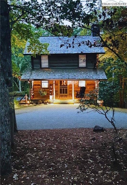 1411 Homestead Road Todd, NC 28684 - Photo 36 of 42 a view of house with yard