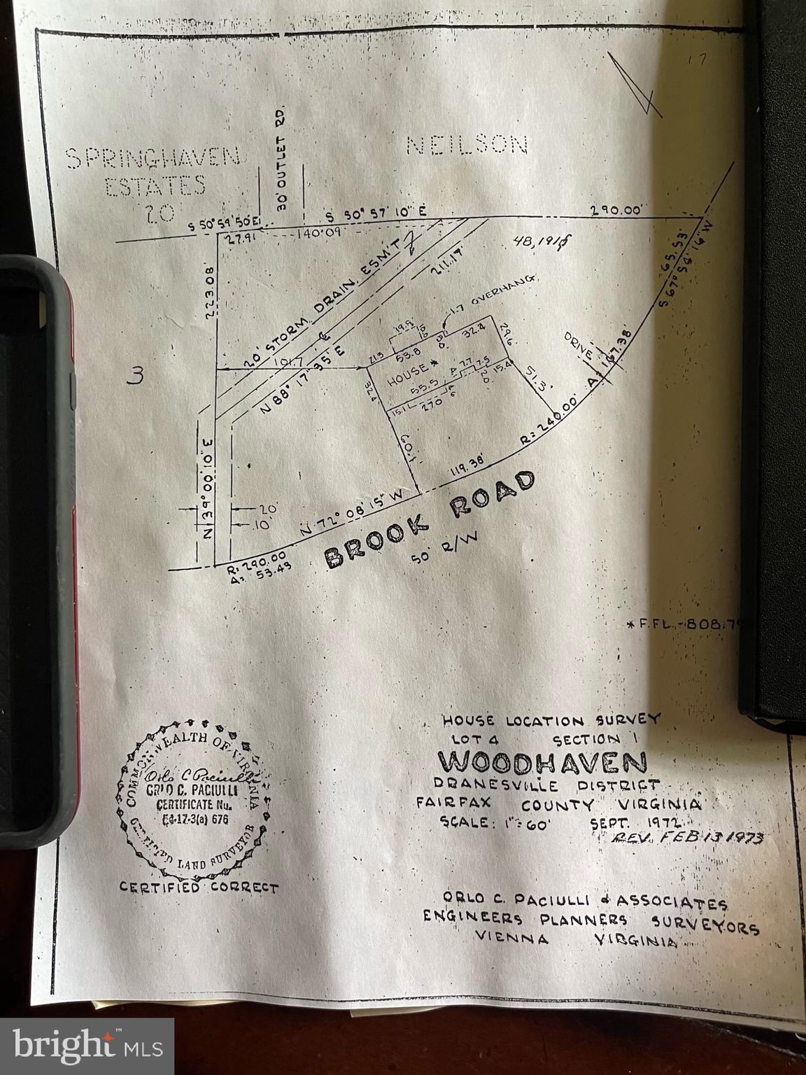 8430 Brook Road McLean, VA 22102 - Photo 20 of 20 Plat of home