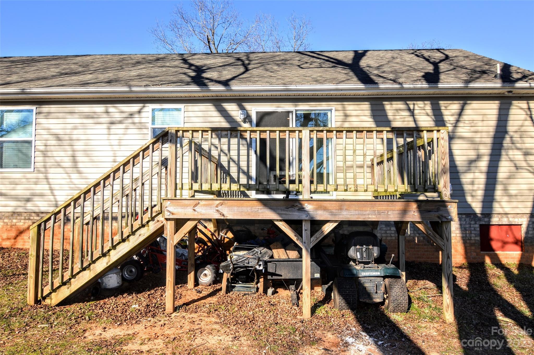 5717 Griffith Road Monroe, NC 28112 - Photo 43 of 48 a view of a balcony with furniture