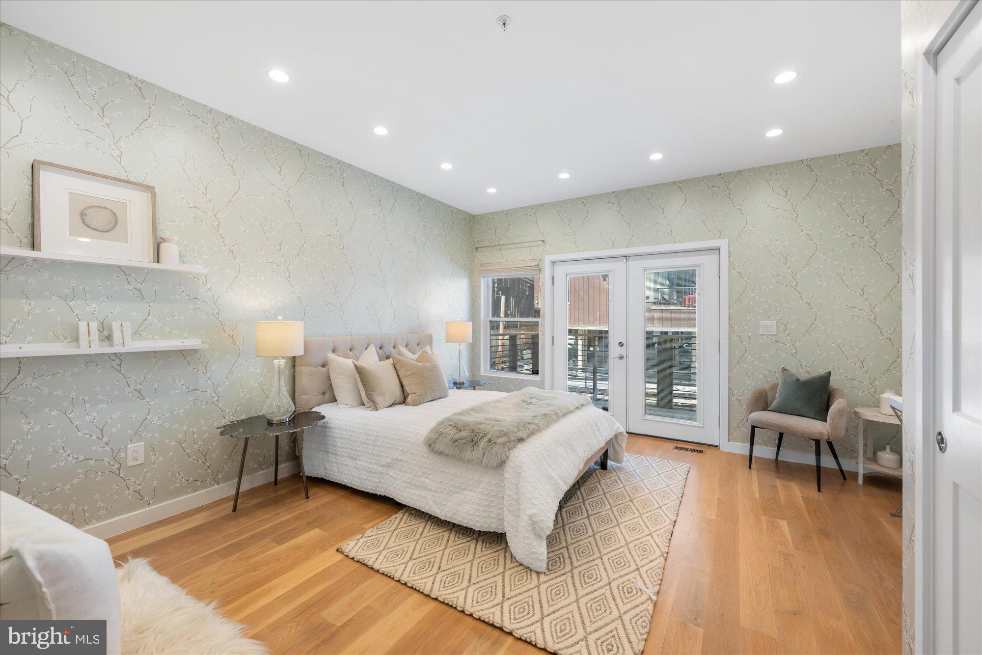 2315 Ontario Road Northwest, Unit 2 Washington, DC 20009 - Photo 7 of 25 Gorgeous Bedroom with Outside Deck Access
