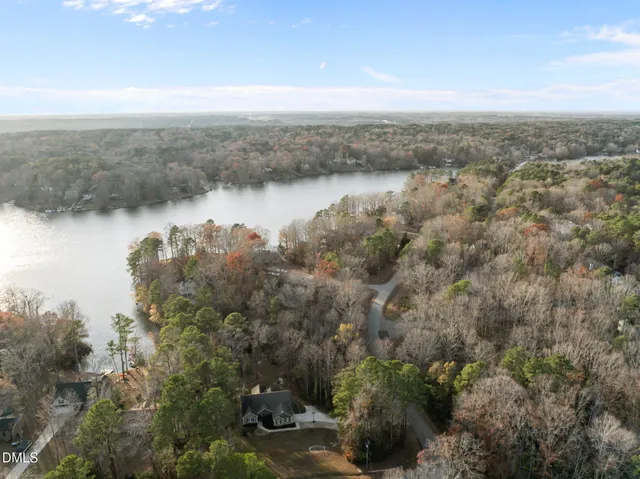 a view of lake and mountain