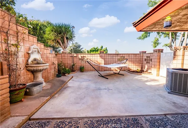 a view of outdoor space with seating