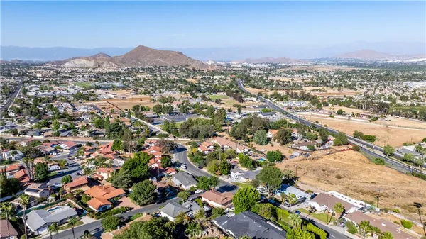 an aerial view of a city