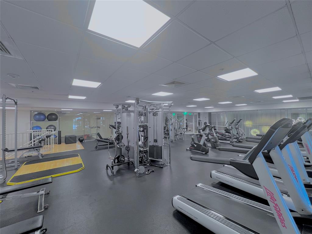 511 Southeast 5th Avenue, Unit 1022 Fort Lauderdale, FL 33301 - Photo 64 of 67 a view of a room with gym equipment