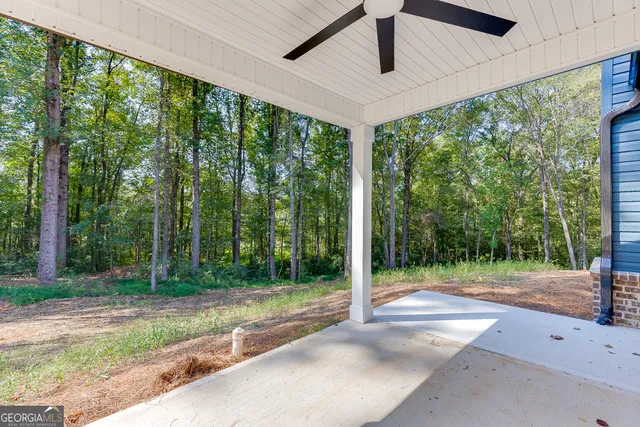 a house view with a garden space