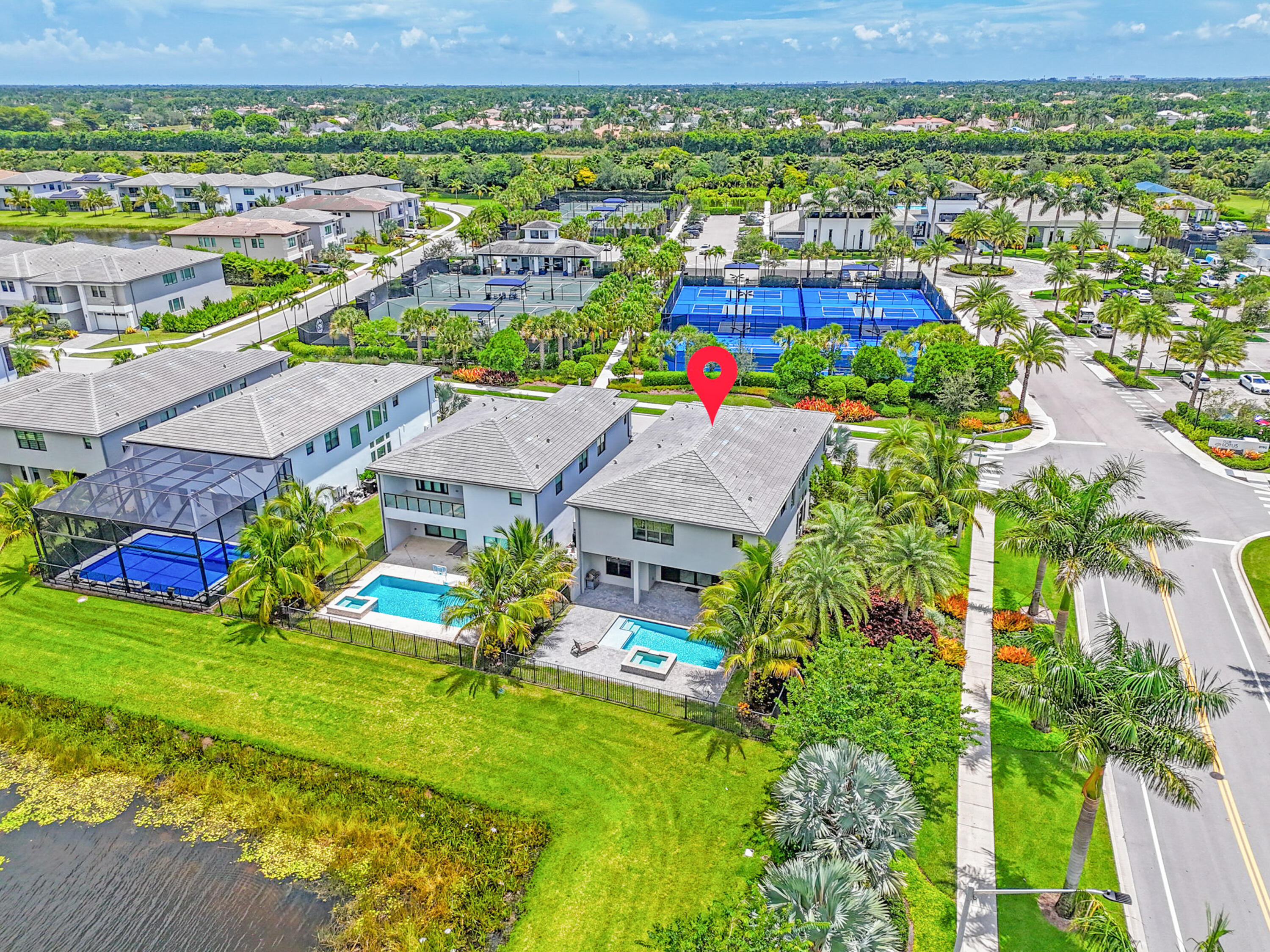 17117 Teton River Road Boca Raton, FL 33496 - Photo 47 of 67 an aerial view of residential houses with outdoor space and trees