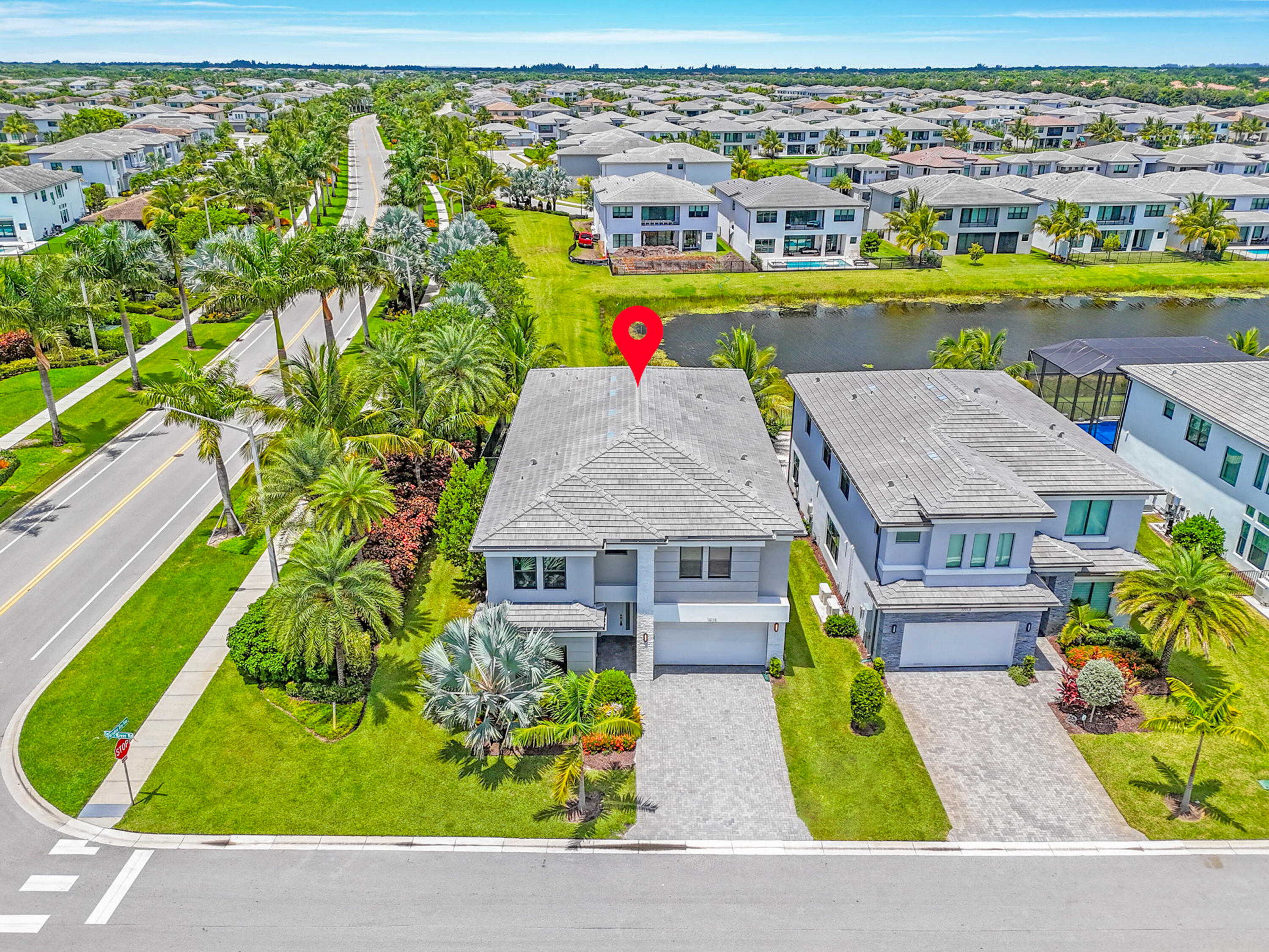 17117 Teton River Road Boca Raton, FL 33496 - Photo 59 of 67 an aerial view of a house with a garden