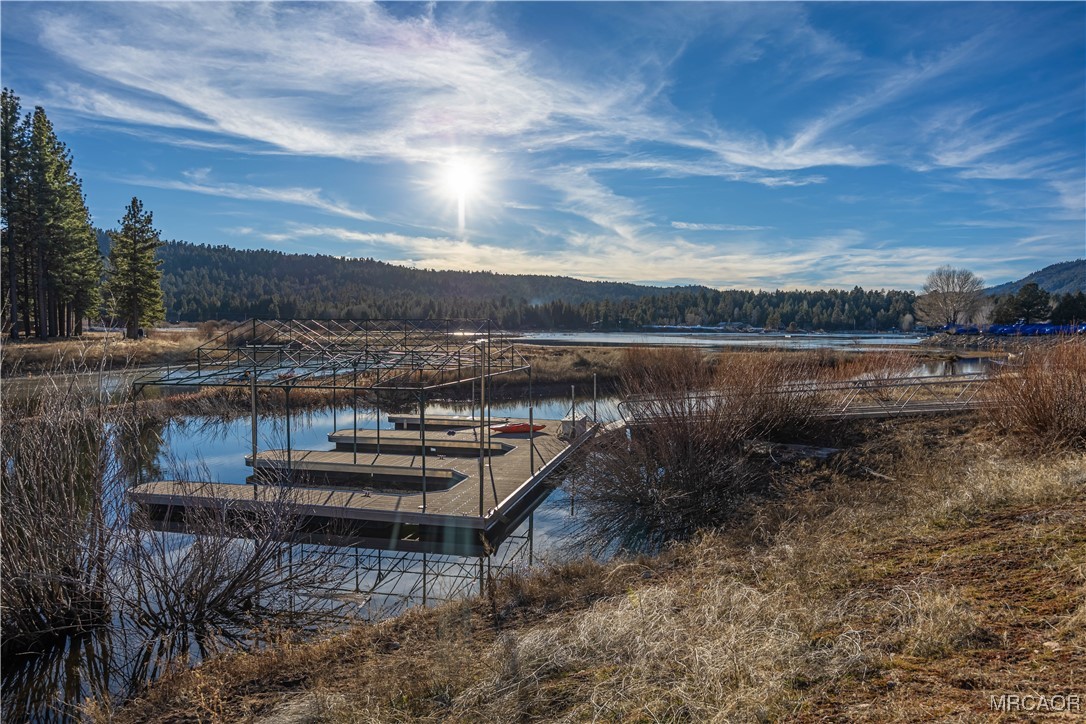 448 Edgemoor Road Big Bear Lake, CA 92315 - Photo 38 of 42 a view of a lake in middle of the forest