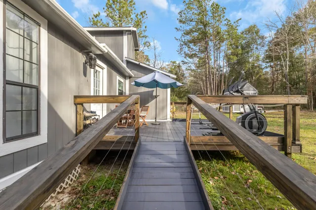 a view of balcony and deck