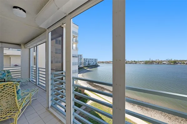a view of a building with lake view