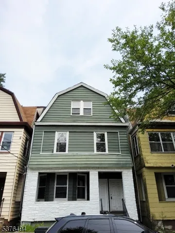 a front view of a house