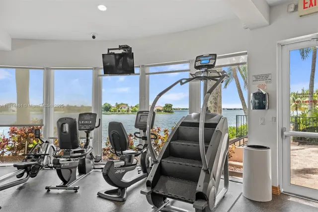 a view of a park with slide