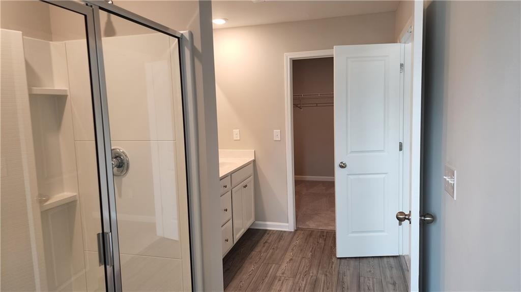400 Grey Falcon Avenue Braselton, GA 30517 - Photo 20 of 31 a bathroom with a glass door door