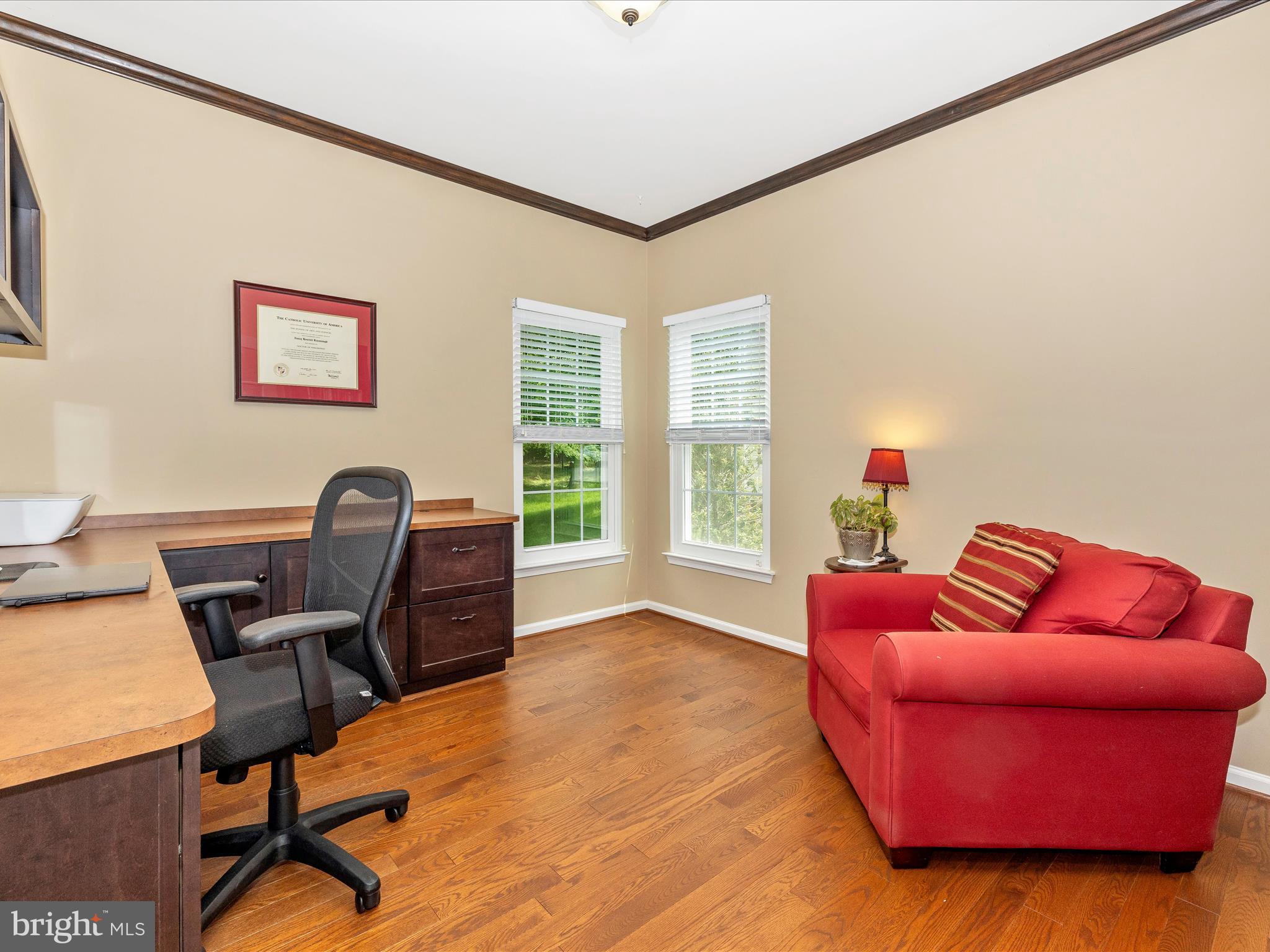 6470 Saddlebrook Lane Frederick, MD 21701 - Photo 11 of 74 a workspace with furniture and a window