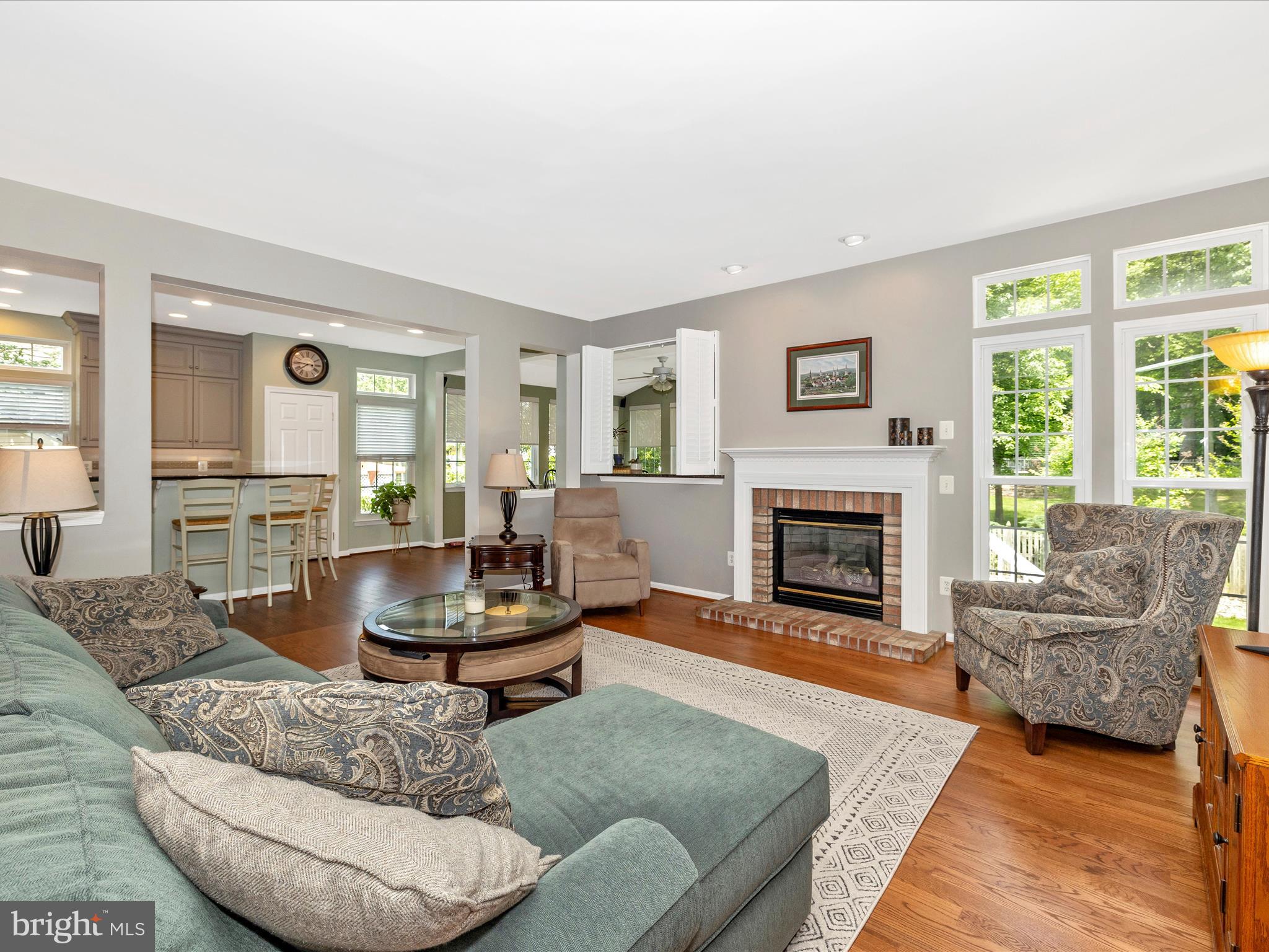 6470 Saddlebrook Lane Frederick, MD 21701 - Photo 13 of 74 a living room with furniture and a fireplace