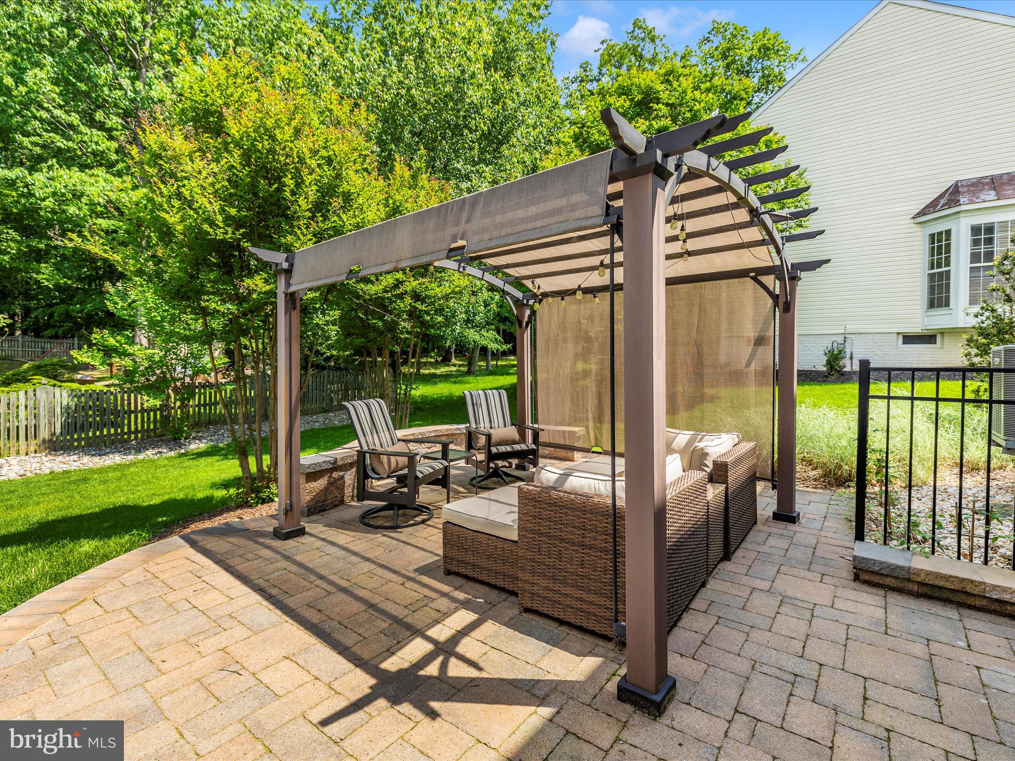 6470 Saddlebrook Lane Frederick, MD 21701 - Photo 54 of 74 a view of a patio with a table chairs and backyard