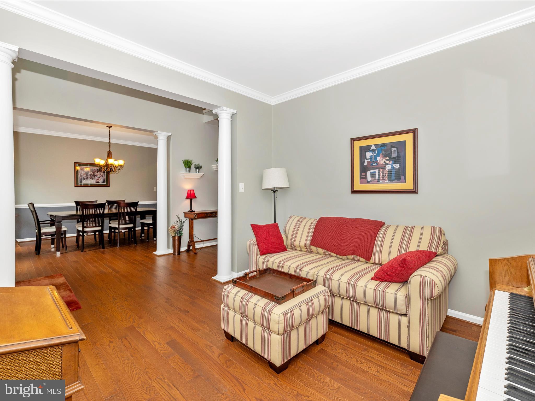 6470 Saddlebrook Lane Frederick, MD 21701 - Photo 8 of 74 a living room with furniture and wooden floor