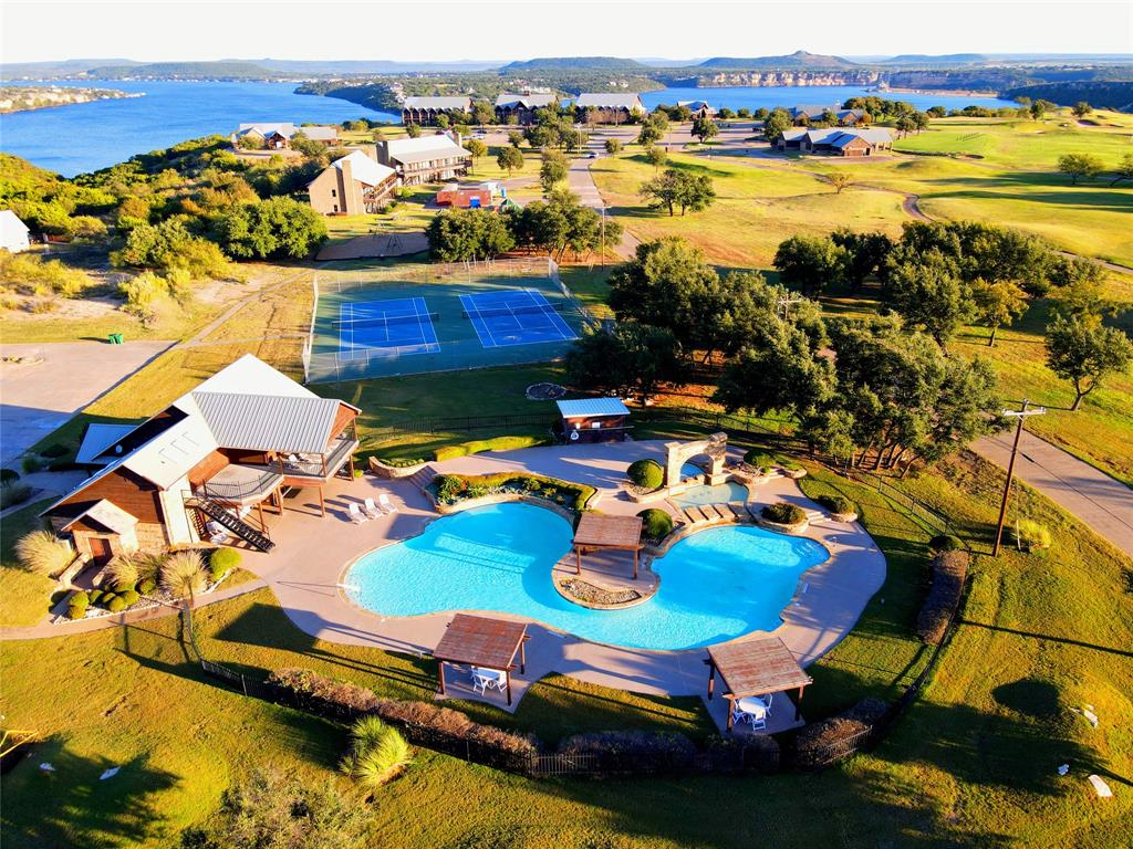 245 Melbourne Trail Graford, TX 76449 - Photo 17 of 29 an aerial view of a house with a ocean view