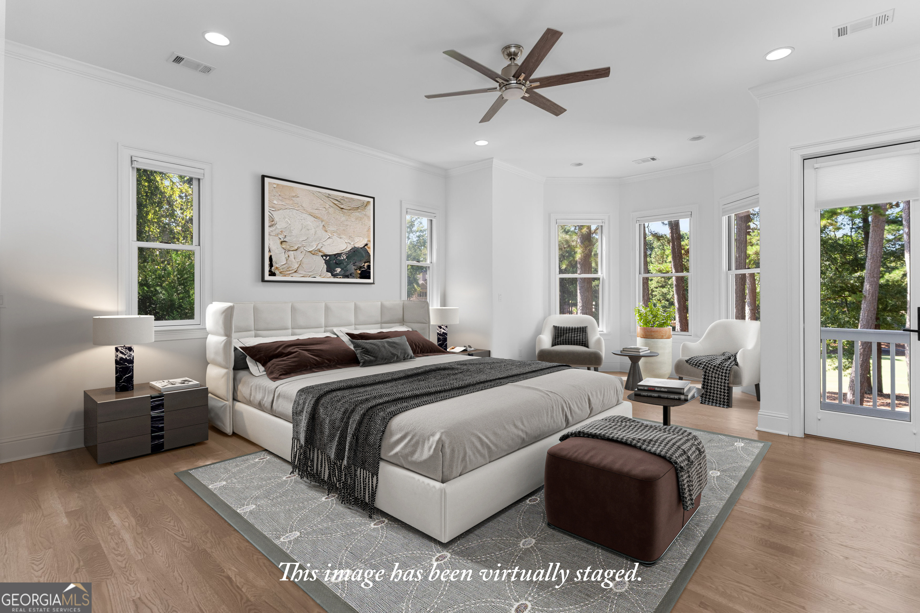 1011 Ridge Terrace Greensboro, GA 30642 - Photo 34 of 72 a bedroom with a large bed couch and a window