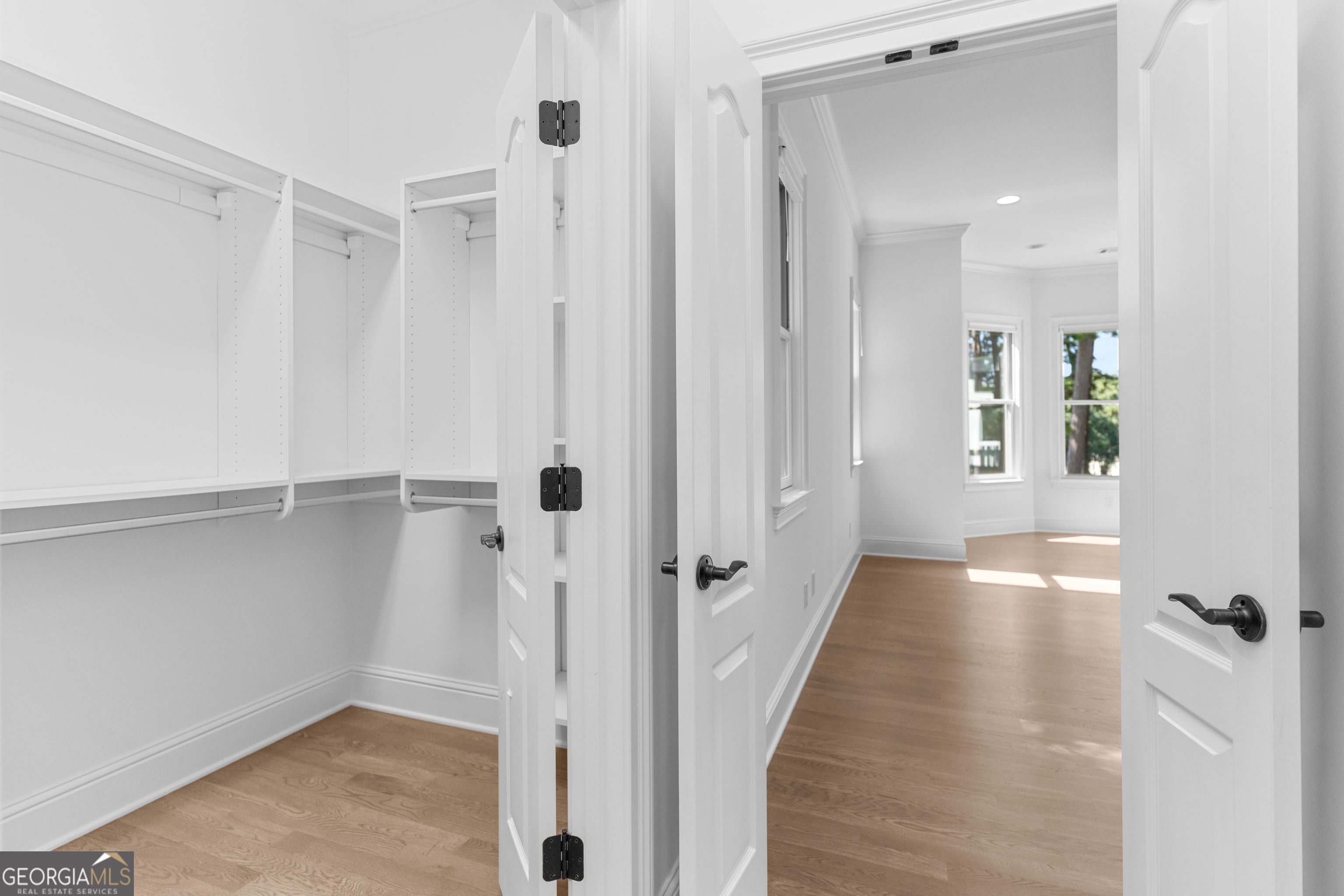 1011 Ridge Terrace Greensboro, GA 30642 - Photo 41 of 72 a view of a hallway with wooden floor and staircase