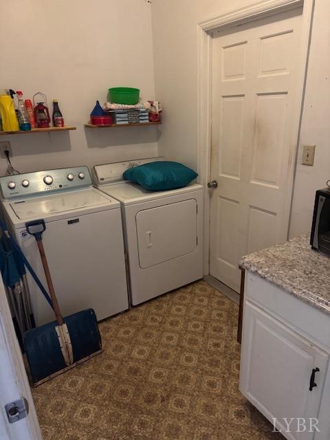 1092 Mount Pleasant Road Pamplin, VA 23958 - Photo 16 of 17 a utility room with dryer and washer