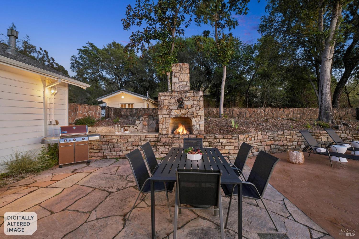 1236 North Fitch Mountain Road Healdsburg, CA 95448 - Photo 19 of 70 a view of a patio with iron fence
